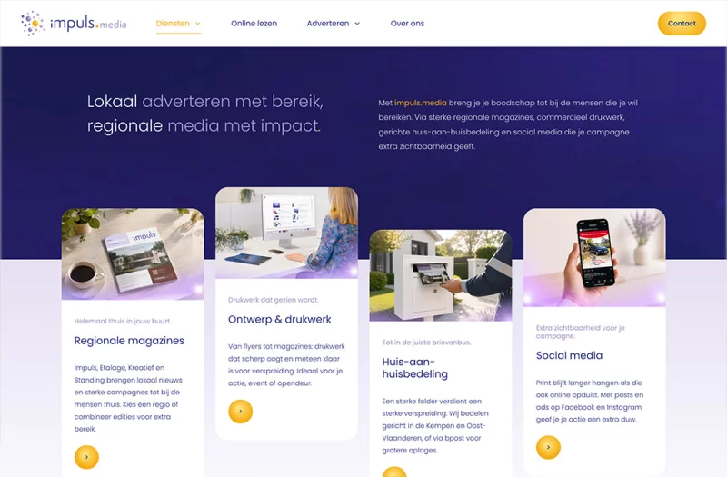 Webdesign inspiratie? Website realisatie door Blueprints (Hoogstraten, Antwerpen)