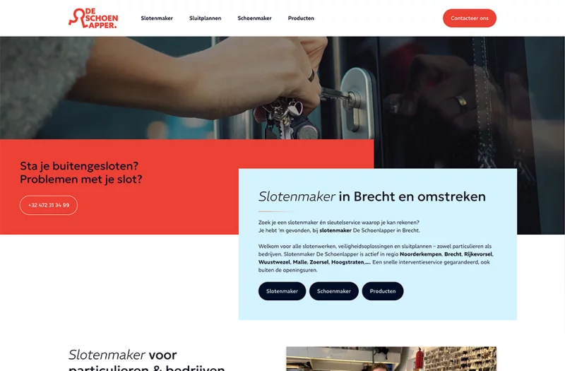Webdesign inspiratie? Website realisatie door Blueprints (Hoogstraten, Antwerpen)